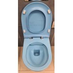 Olympia Milady Miska bezrantowa z deską wolnoopadającą slim turquoise matt MIL120233+C5CN33