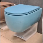 Olympia Milady Miska bezrantowa z deską wolnoopadającą slim turquoise matt MIL120233+C5CN33