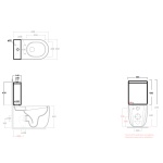 Olympia Ceramica Milady Zbiornik do kompaktu biały połysk MIL71PF101