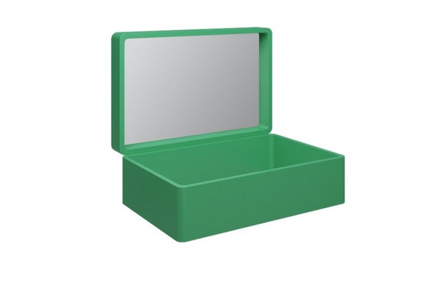 Olympia Ceramica My Bag Konsola umywalkowa z lustrem green BAGVAL31