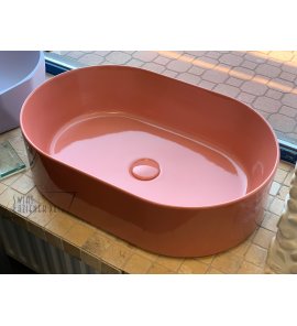      Olympia Ceramica Open60 Umywalka stawiana na blat 60x40 łososiowa OPE42OV60009L 