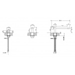Olympia Ceramica Vinyl Bateria 3-otworowa czarny VYNRUB23