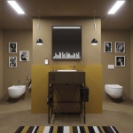 Olympia Ceramica Vinyl Lustro z LED 62x72 VYNSPI62