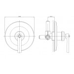 Omnires Armance Bateria prysznicowa podtynkowa Chrom AM5245CR