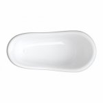 Omnires Atena Comfort M+ Wanna wolnostojąca 168x76 cm Biały połysk ATENA168BP