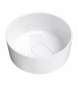 Omnires Cadence M+ Umywalka nablatowa Ø 42 cm Biały połysk CADENCER420BP