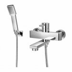 Omnires Darling Bateria wannowa ścienna z zestawem prysznicowym Chrom DA5031CR