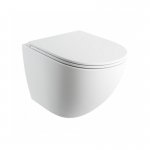 Omnires Ottawa Comfort Miska toaletowa wisząca bezkołnierzowa z deską wolnoopadającą Biały matowy OTTAWACMWBM