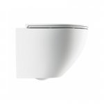 Omnires Ottawa Comfort Miska toaletowa wisząca bezkołnierzowa z deską wolnoopadającą Biały matowy OTTAWACMWBM