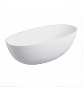 Omnires Shell M+ Wanna wolnostojąca 160x75 cm Biały połysk SHELLWWBP