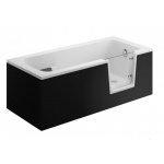 Polimat AVO Obudowa akrylowa do wanny panel przedni 180 cm czarny 00050