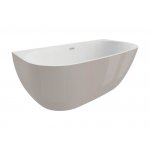 Polimat RISA Wanna wolnostojąca przyścienna 160x80 cm Efektowny popiel 00481