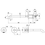 QuadroDesign FFQT Bateria umywalkowa podtynkowa brushed stainless steel 2111TAS