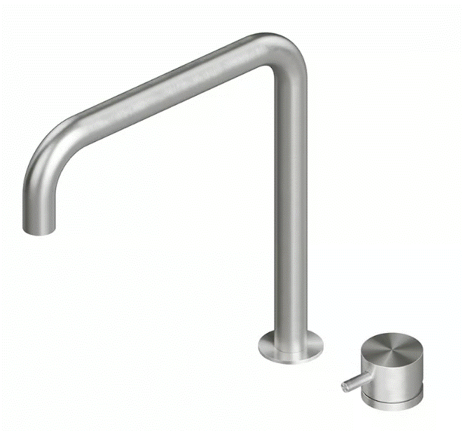 QuadroDesign Source Bateria umywalkowa brushed stainless steel 1208AS