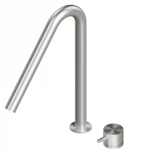 QuadroDesign Source Bateria umywalkowa brushed stainless steel 1332AS