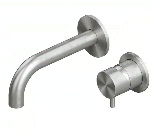 QuadroDesign Source Bateria umywalkowa podtynkowa brushed stainless steel 1314.00AS