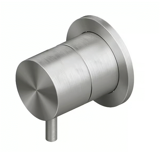 QuadroDesign Source Przełącznik podtynkowy 2-drożny brushed stainless steel 1344.00AS