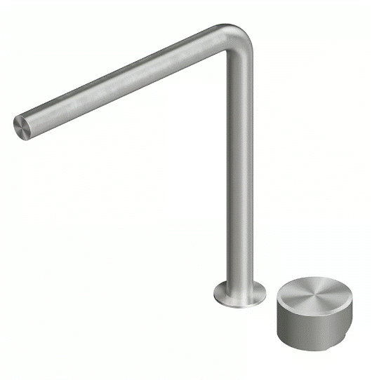 QuadroDesign Stereo Bateria umywalkowa brushed stainless steel 1632TAS