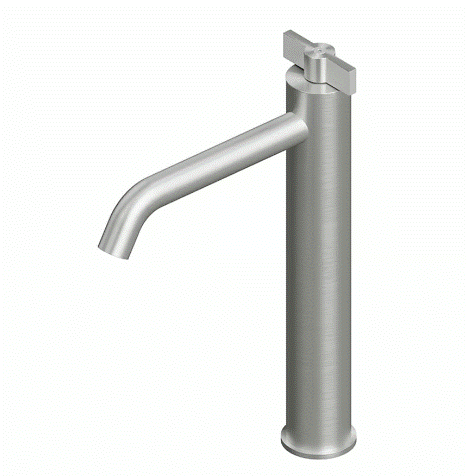 QuadroDesign Valvola01 Bateria umywalkowa brushed stainless steel 1902AS