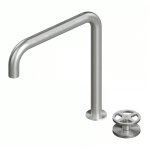 QuadroDesign Valvola02 Bateria umywalkowa brushed stainless steel 2032AS