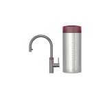 Quooker Zestaw bateria kuchenna z wyciąganą wylewką Flex Round plus zbiornik HOT 7L COMBI+ Gunmetal