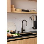 Quooker Zestaw bateria kuchenna z wyciąganą wylewką Flex Round plus zbiornik HOT 7L COMBI+ Gunmetal