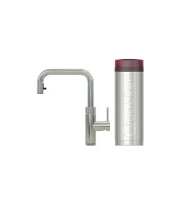 Quooker Zestaw bateria kuchenna z wyciąganą wylewką Flex Square plus zbiornik HOT 3L PRO3 Chrom 