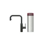 Quooker Zestaw bateria kuchenna z wyciąganą wylewką Flex Square plus zbiornik HOT 3L PRO3 Czarny