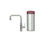 Quooker Zestaw bateria kuchenna z wyciąganą wylewką Flex Square plus zbiornik HOT 7L COMBI+ Stal nierdzewna