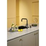 Quooker Zestaw bateria kuchenna z wyciąganą wylewką Flex Square plus zbiornik HOT 7L COMBI+ Czarny