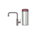 Quooker Zestaw bateria kuchenna z wyciąganą wylewką Flex Square plus zbiornik HOT 7L COMBI+ Gunmetal