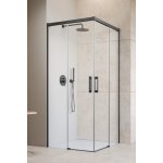 Radaway Idea 6 Kabina kwadrartowa 80x80 cm czarna 3870615401R+3870625401L