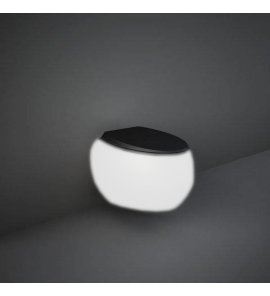 Rak Ceramika CLOUD Deska WC wolnoopadająca czarny mat CLOSC3901504
