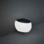Rak Ceramika CLOUD Deska WC wolnoopadająca czarny mat CLOSC3901504