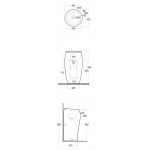 Rak Ceramika CLOUD Umywalka 50x47 biały połysk CLOFS5001AWHA