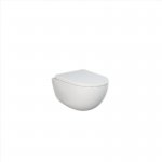 Rak Ceramika DES Zestaw Miska bezrantowa 56x40 +  Deska wolnoopadająca biały połysk DES1SET