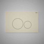 Rak Ceramika Ecofix Przycisk spłukujący beżowy mat FSRAKPPL003505