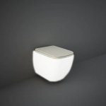 Rak Ceramika Feeling Metropolitan Deska WC slim wolnoopadająca beżowy mat MPSC3901505