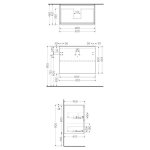 Rak Ceramika Joy Szafka podumywalkowa 80x46 moka walnut JOYWH080MOK