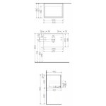 Rak Ceramika Uno Joy Szafka podumywalkowa 60x46 biały połysk UNOWH060PWH