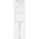 Rak Ceramika Joy Szafka z lustrem 80x68,5 JOYMC08002