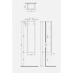 Rak Ceramika Joy Szafka 30x23,5 scandinavian oak JOYTS120SOK