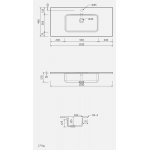 Rak Ceramika Joy Zestaw Umywalka meblowa 101x46,5 + szafka podumywalkowa 100x46 moka walnut SETJOYWH100MOK