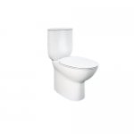 Rak Ceramika Morning Zestaw Miska bezrantowa kompakt 64x36,5 + deska wolnoopadająca + spłuczka biały połysk MORN2SET