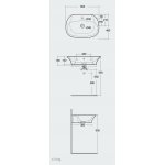 Rak Ceramika Senstation Umywalka 65x46 biały połysk SENWB6501AWHA