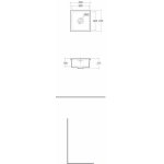  Rak Ceramika Silvia Zlewozmywak ceramiczny jednokomorowy 45x48 cappuccino mat + syfon SILVCAM