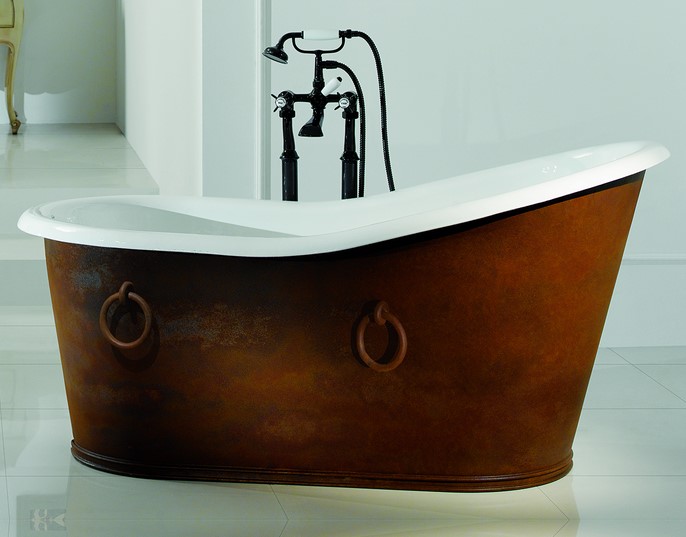 Bleu Provence Old Lavande Wanna wolnostojąca 154x76,5 solid copper 12050C
