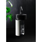 Relax Design Duo Umywalka wolnostojąca ∅50 z szafką cylindryczną white glossy/black-white DUO50LX01GLOSSYBLACKWHITE