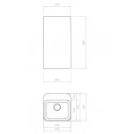 Relax Design Hui Shelf Umywalka wolnostojąca 45x45 white matt HUISHELF45LX01MATT