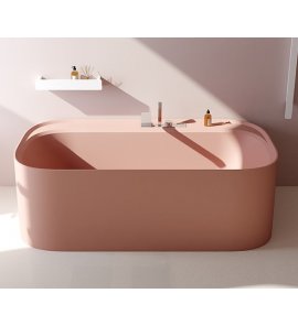  Relax Design Hui Wanna wolnostojąca 180x90 flesh pink matt HUI180LX15MATT